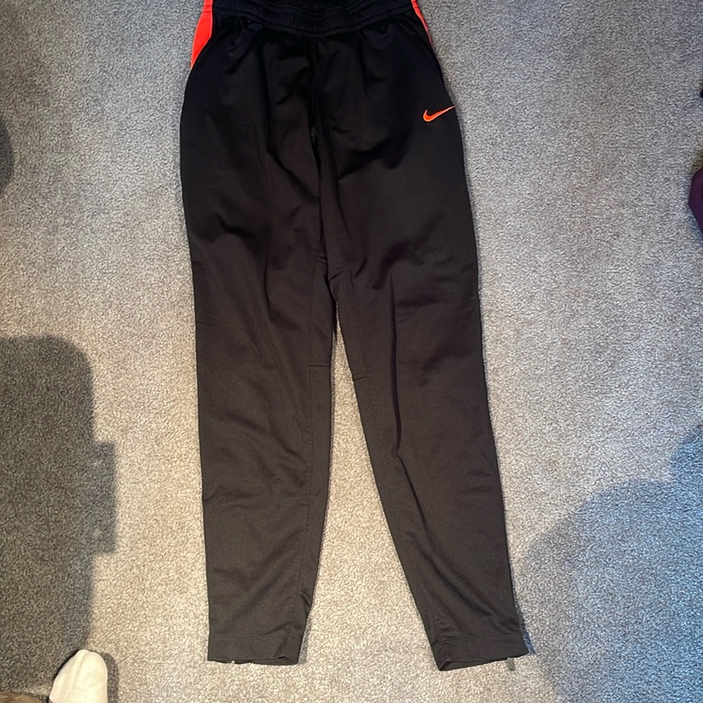Nike Dri fit track pants in black M